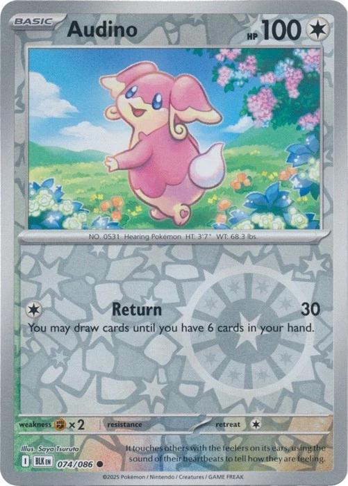 Black Bolt Audino [Reverse] Pokémon card